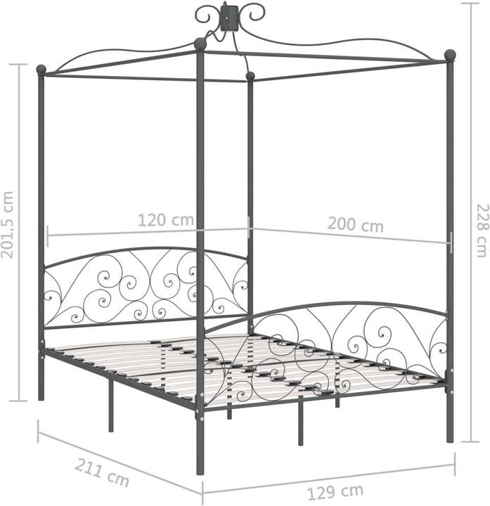 Image du produit vidaXL Bettgestell (120 x 200 cm)