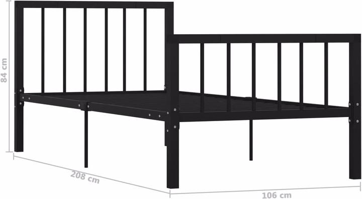 Produktbild vidaXL Bettgestell (100 x 200 cm)