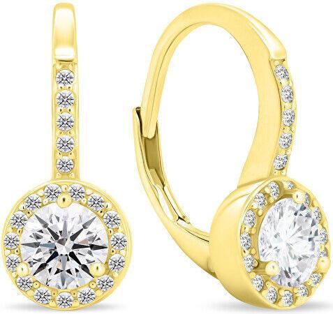 Produktbild Brilio Glittering gold-plated earrings with clear zircons EA442Y