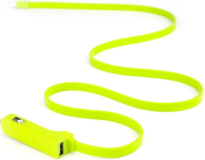 Actual product image Tylt RIBBN Dual Car Charger Green