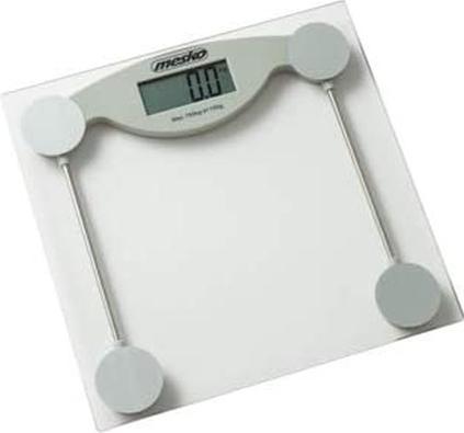Mesko MS 8137 personal scale Rectangle Transparent, White Electronic personal scale (150 kg)