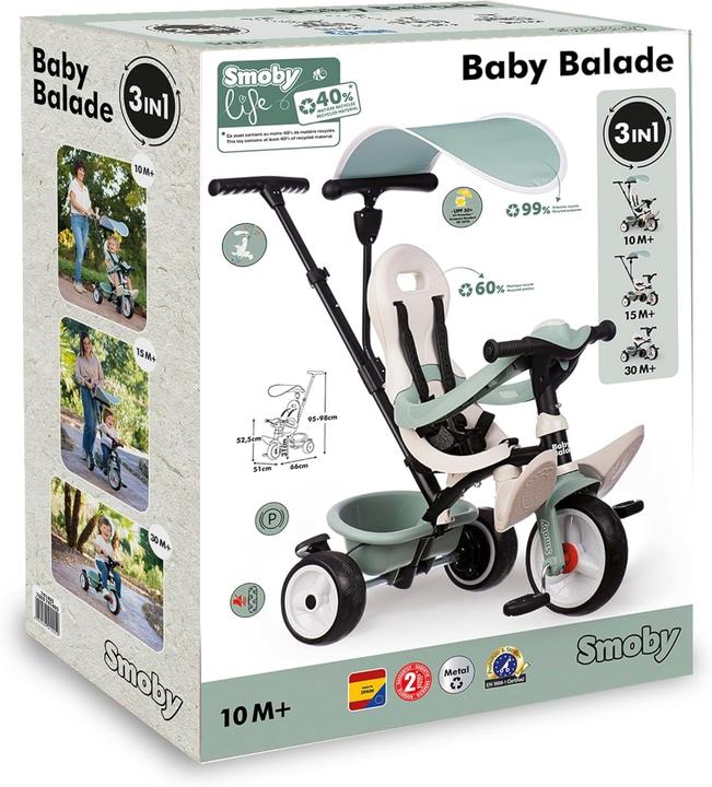 Actual product image Smoby S.Life Baby Balade Tricycle