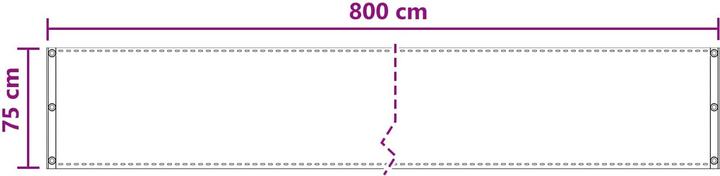 Produktbild vidaXL Balkonsichtschutz (800 cm)