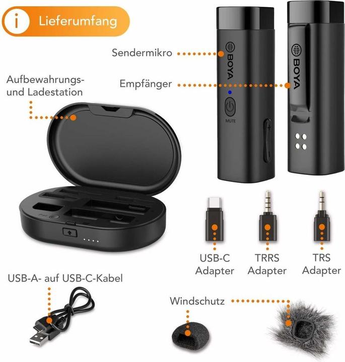 Produktbild Boya Walimex pro WM3U Drahtlos Mikrofon