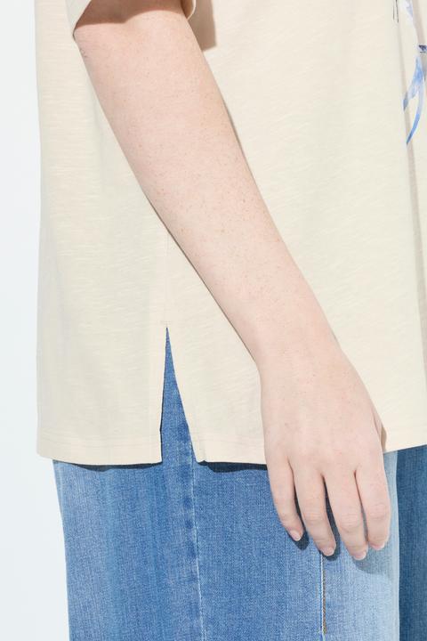 Immagine prodotto Ulla Popken T-shirt classica con rondini, scollo a V e mezze maniche (62)