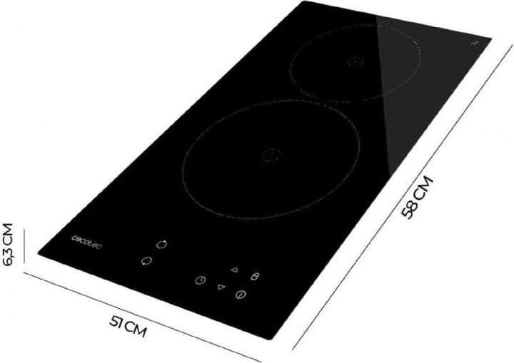 Actual product image Cecotec 02851 (29 cm, Glass ceramic hob)