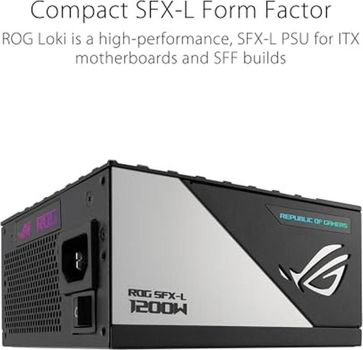 Immagine prodotto ASUS PSU ROG Loki SFX-L 1200W Titanio (1200 W)