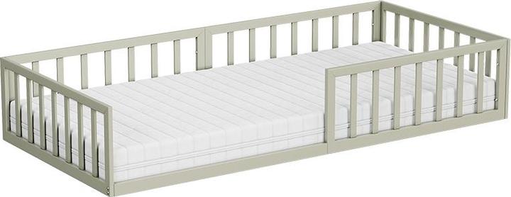 VitaliSpa Kinderbett Minno, Greige, 90x200 mit Matratze (90 x 200 cm)