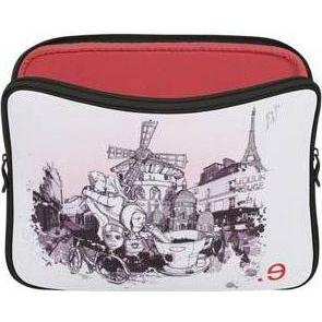 Thumbnail - Be.ez Hülle für MacBook Pro 13“ LA Edition Kleid ‚I LOV PARIS‘ mit Reissverschluss (13"), Notebooktasche, Orange