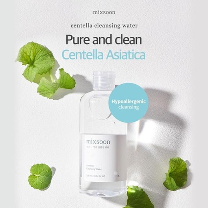 Actual product image Mixsoon Centella Cleansing Water 10.14 fl oz 300ml Face Cleanser for Sensitive Skin Centella Asiatic (Micelle water, 300 ml)
