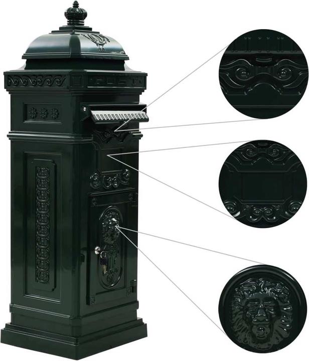 Actual product image vidaXL Säulenbriefkasten