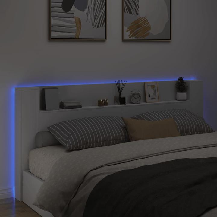 Produktbild vidaXL Kopfteil mit Ablagen (220 x 16.50 x 103.50 cm)