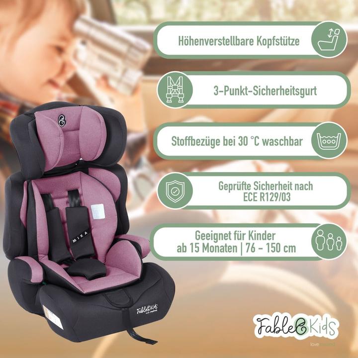 Image du produit FableKids Siège d'auto (Siège pour enfant, Norme ECE R129/i-Size)