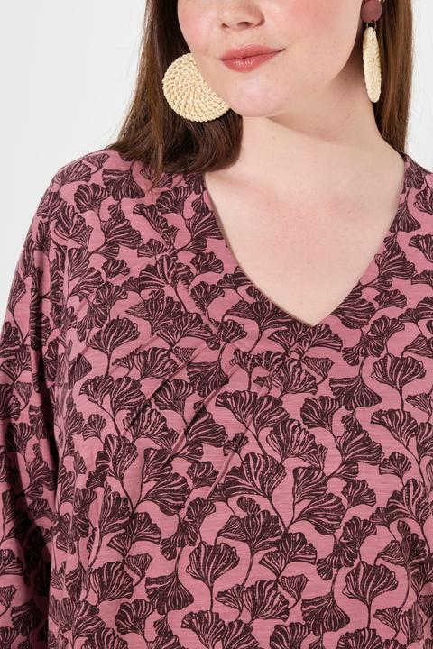 Produktbild Ulla Popken Shirt, Biesen, V-Ausschnitt, 3/4-Arm (50, 52)