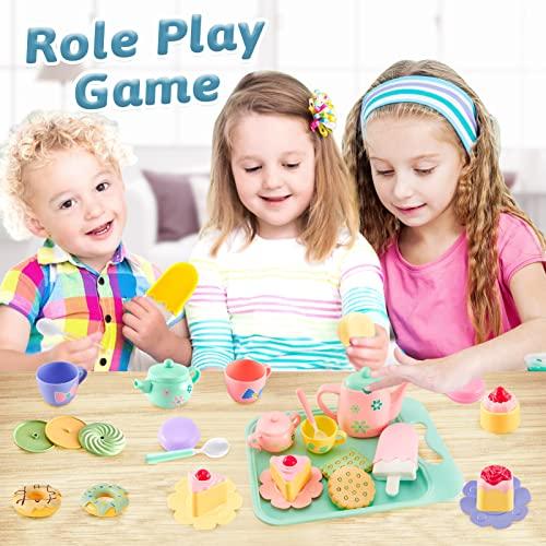 Immagine prodotto Activity Board Set da tè per bambini con accessori da cucina Giocattoli da tè per bambini Gioco di ruolo per