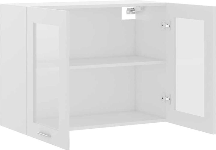 Produktbild vidaXL Allie 1x hanging glass cabinet (2 doors) 80 cm wide 60 cm high (80 x 31 x 60 cm)