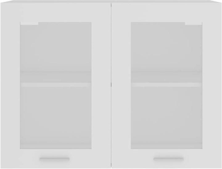 Produktbild vidaXL Allie 1x hanging glass cabinet (2 doors) 80 cm wide 60 cm high (80 x 31 x 60 cm)
