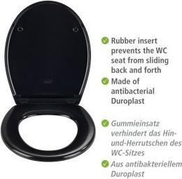 Produktbild Wenko WC-Sitz Vorno Neo schwarz