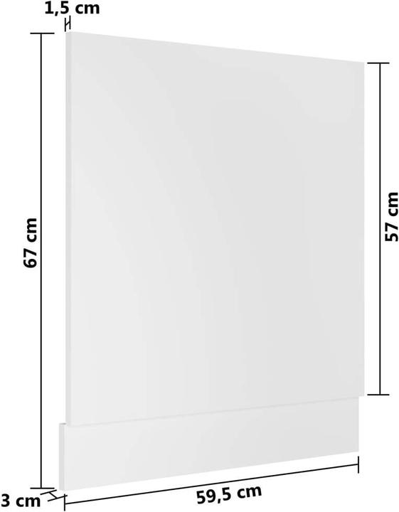Produktbild vidaXL Nazonor (1x Spülmaschinenblende 60 cm)