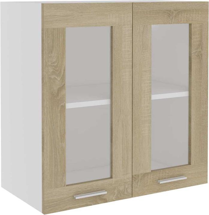 Immagine prodotto vidaXL Allie 1x hanging glass cabinet (2 doors) 60 cm wide 60 cm high (60 x 31 x 60 cm)