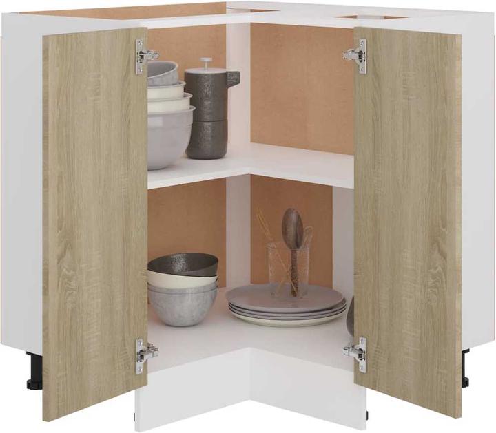 Immagine prodotto vidaXL Nazonor (1x Eckunterschrank (2 Türen) 75,5 cm) (75.50 x 75.50 x 80.50 cm)