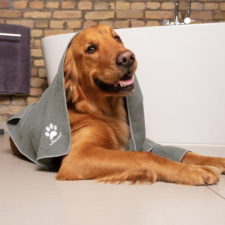 Produktbild Vileda Pet Pro Microfaser-Handtuch M (grau, Gr??e M, 45 x 70cm) (Katze, Hund)
