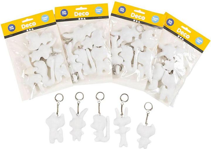 Actual product image Creativ Company Textile figures with key ring, 25 pcs.