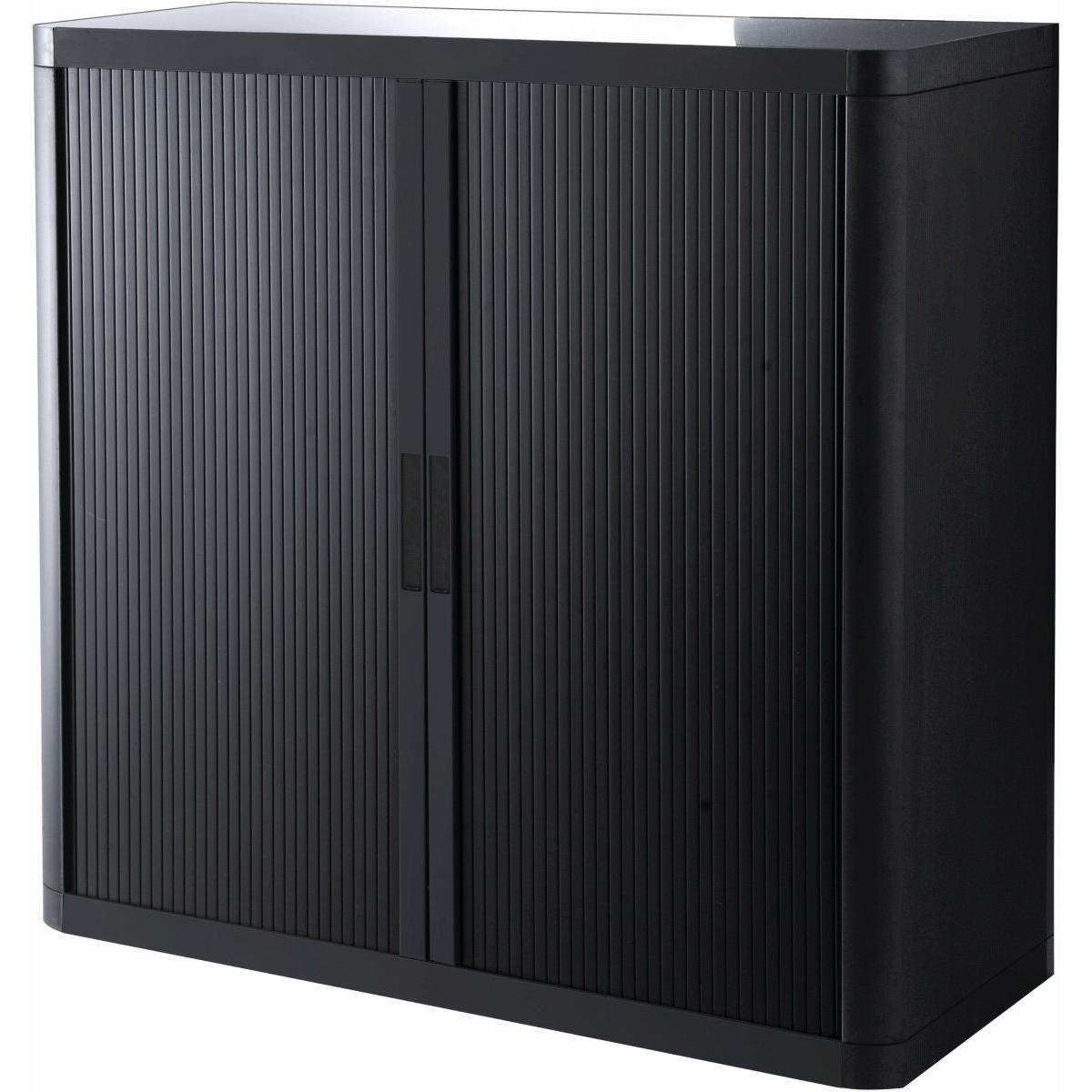 Easy, Aktenschrank, Rollladenschrank easyoffice BxTxH 86x37,5x104cm schwarz