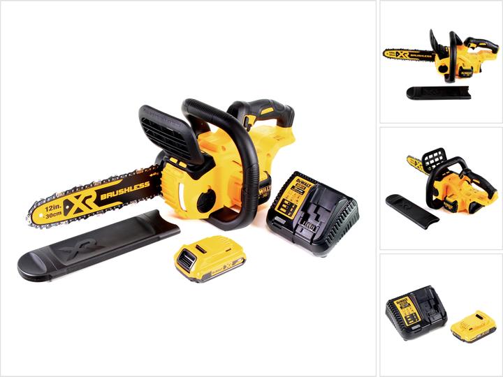 Produktbild DeWalt DCM 565 D1 Akku Kettensäge 18V + 1x Akku 2,0 Ah + Ladegerät (Akku Kettensäge)