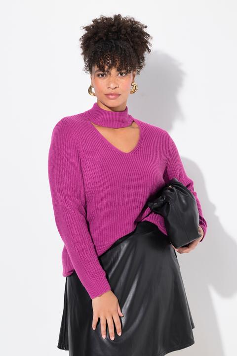 Immagine prodotto Miamoda Pullover, Regular Fit, V-Ausschnitt mit Choker (58)