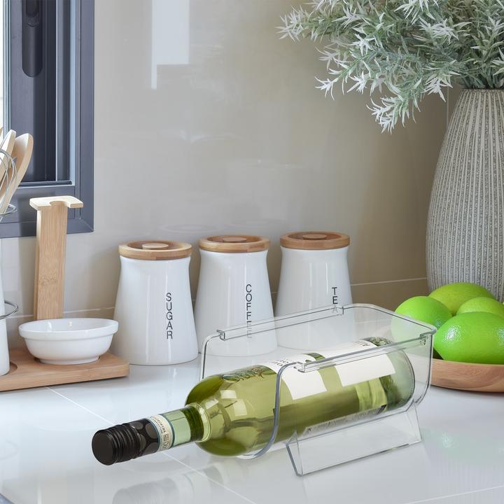 Actual product image Relaxdays Kühlschrank Organizer Flaschen Set