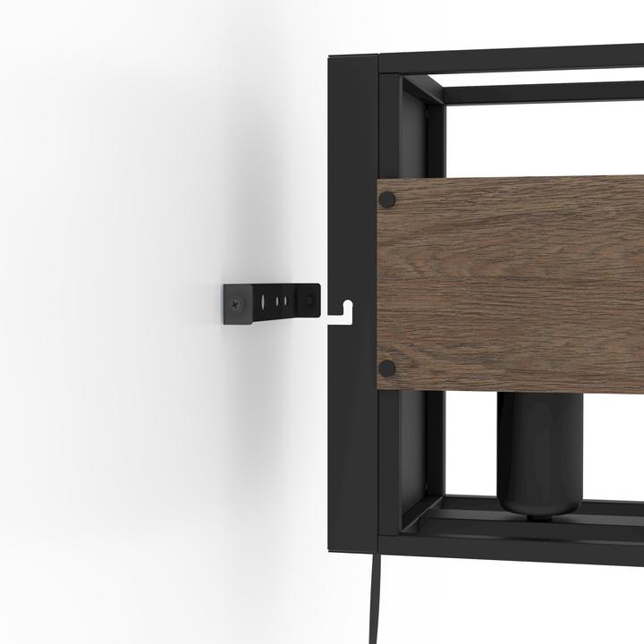 Image du produit EGLO 43806 EVESHAM E27 Applique murale Noir Marron (E27, IP20)