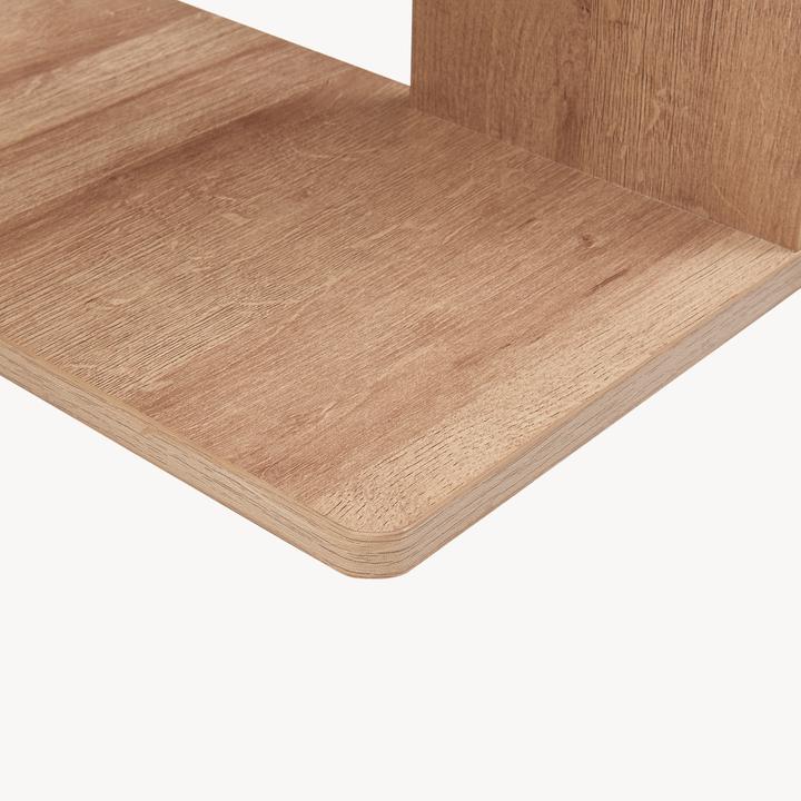 Produktbild En.Casa Eckregal Afrel 160x54x54 cm Eicheoptik (54 x 54 x 18 cm)