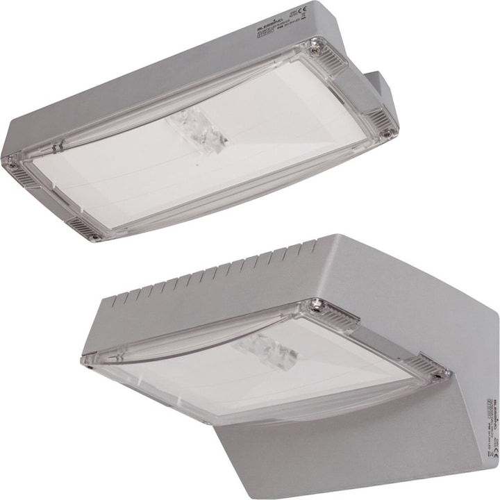 Ceag LED safety luminaire 5W 225lm 0h 2LEDs wall-mounted 24m IP65 auto.self.decentralised