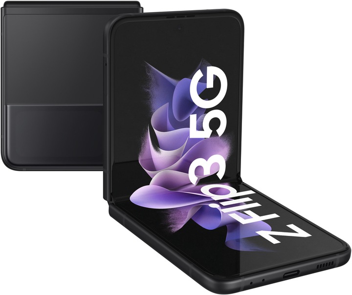Produktbild Samsung Galaxy Z Flip3 5G EU (128 GB, Phantom Black, 6.70", Dual SIM, 12 Mpx, 5G)