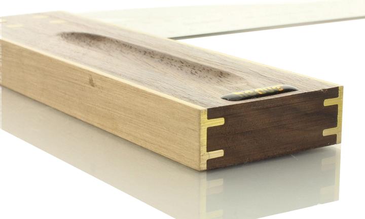 Actual product image Hedue Joiner's Square Walnut 250 mm Stainless steel leaf 45 mm