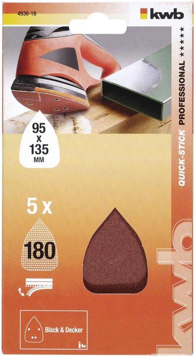 Image du produit kwb Mouse Disques adhésifs K240 /5pcs (240)