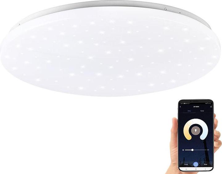 Actual product image Luminea Wi-Fi star ceiling light for Siri, Alexa, GA, CCT, 36 watt, Ø 48 cm (2500 lm)