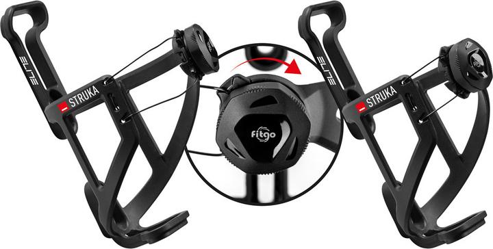 Produktbild Elite Bidonhalter Struka faserverstärkt Q 64 - 76 mm schwarz