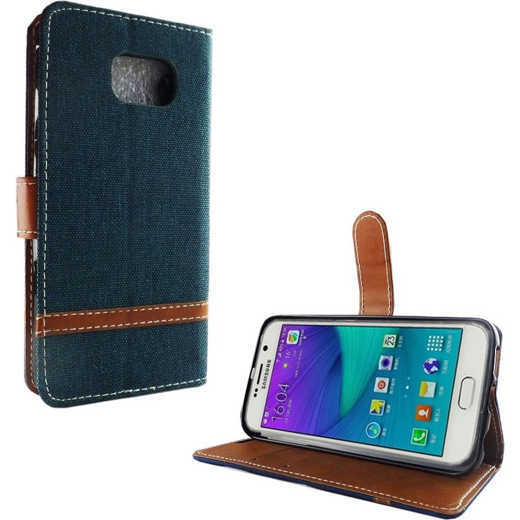Thumbnail - König Design Hülle Handy Schutz für Samsung Galaxy S6 Case Cover Tasche Wallet Etui Bumper (Samsung Galaxy S6), Smartpho...