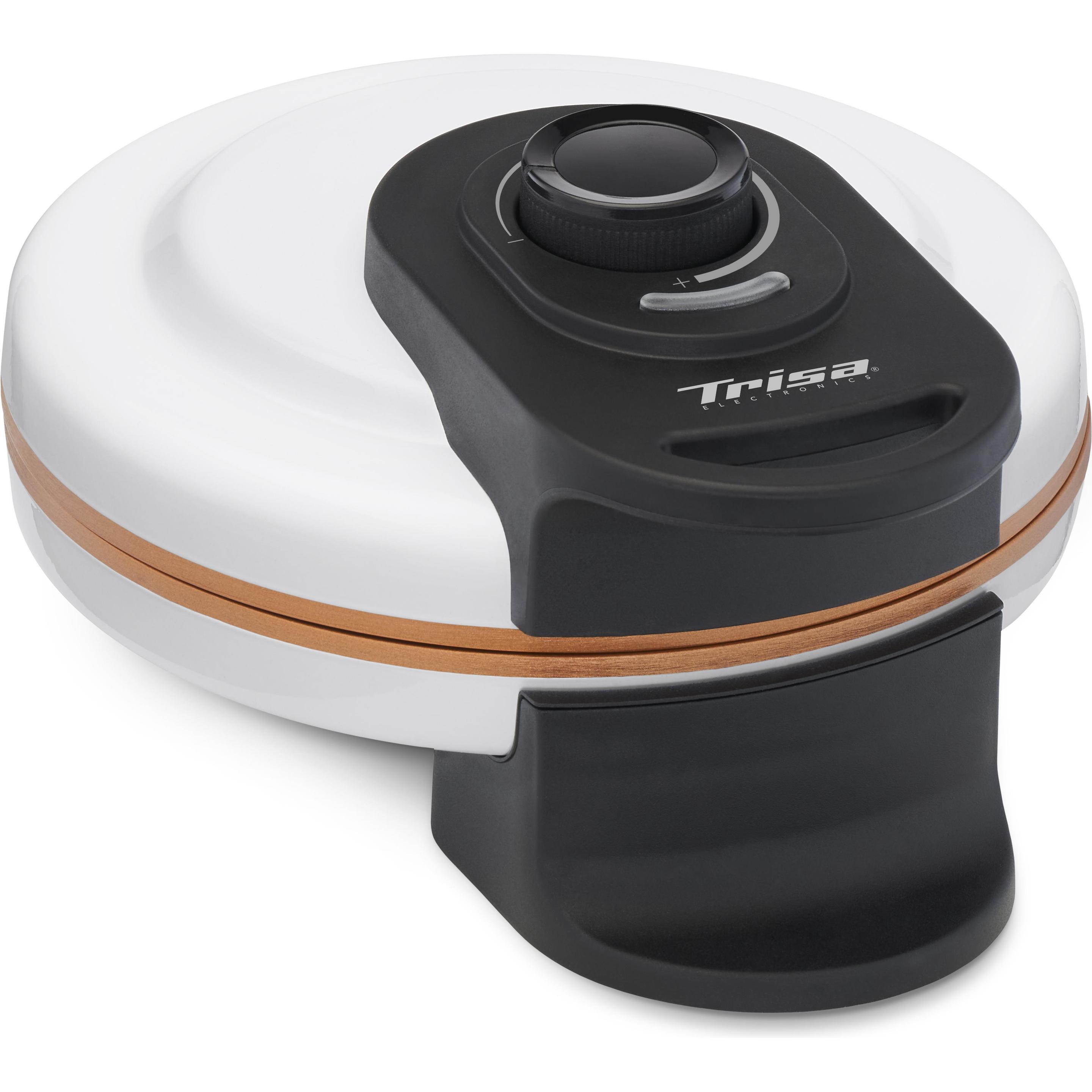 Trisa Retro Waffles, Waffeleisen, Weiss, Bronze