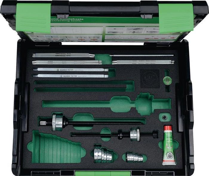 Actual product image Kukko Ball bearing puller set 70 35 pieces