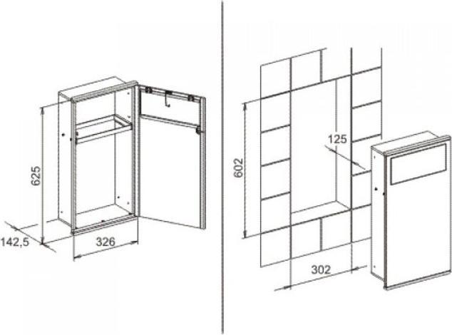 Image du produit Keuco Module lavabo 1 PLAN INTEGRAL Collecteur de déchets vc/we re