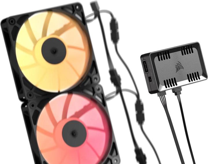 Image du produit Corsair Commander Duo Contrôle de l'éclairage et des ventilateurs - ARGB et iCUE-LINK hybrides (RGB)