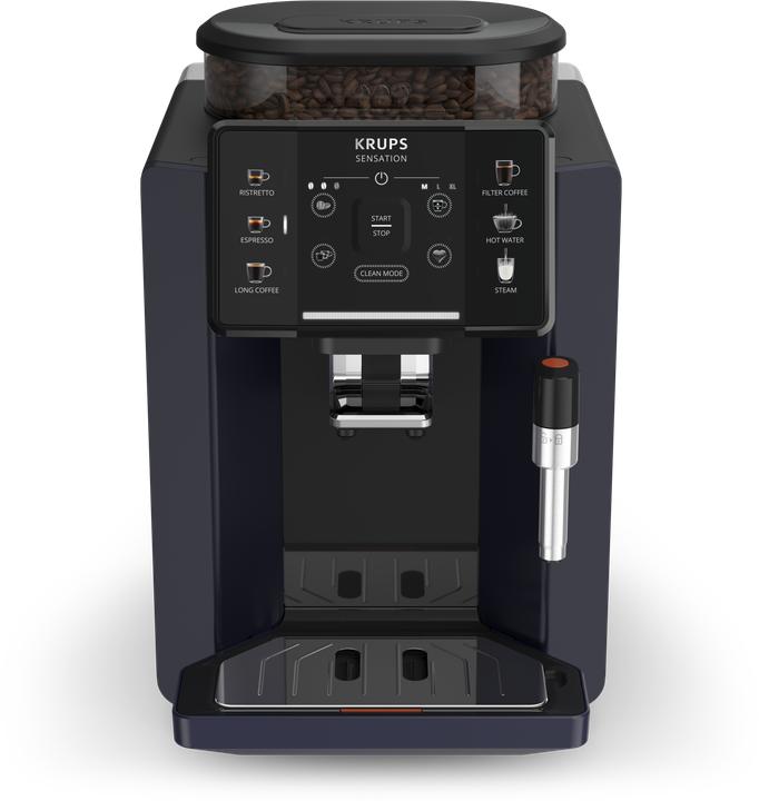 Immagine prodotto Krups Macchina da caffè completamente automatica Sensation (EA910B), nero/blu