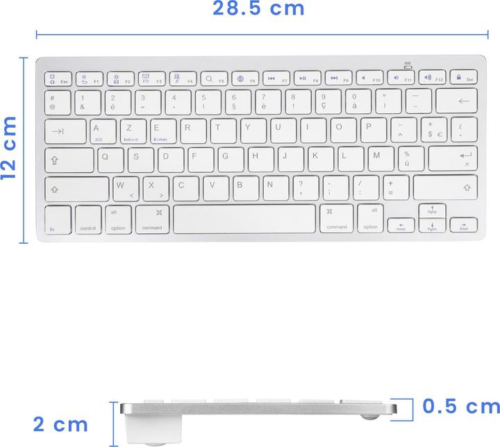 Actual product image Avizar SlimBoard (Without keyboard layout, Wireless)