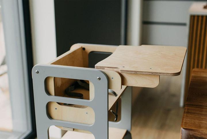 Image du produit Duck Woodworks klappbarer Lernturm und Hochstuhl