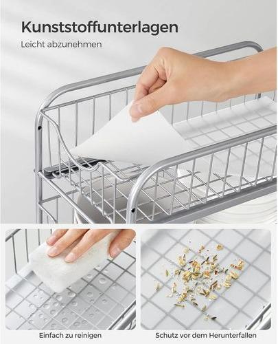 Image du produit Songmics Küchenregal 2 Schubladen