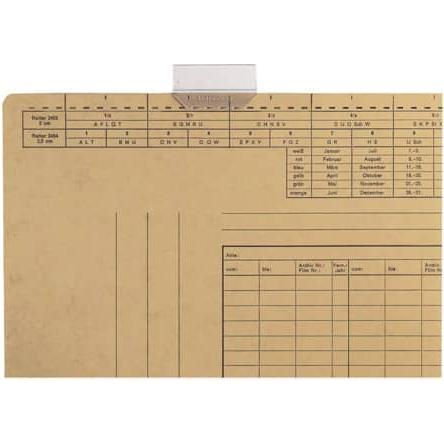 Thumbnail - Leitz, Ordner, 50 Vollsichtreiter 2455 transparent (50 x 30 mm, 1 x)