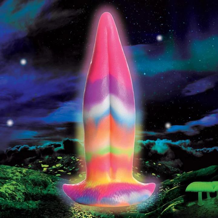 Actual product image Creature Cocks Glowinthedark Unicorn Tongue Dildo